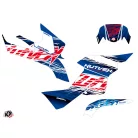 Karosszéria védő dekor matrica készlet Quad SUZUKI Eraser Kék/Piros Széria