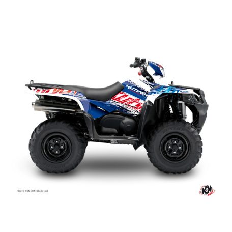 Karosszéria védő dekor matrica készlet Quad SUZUKI Eraser Kék/Piros Széria