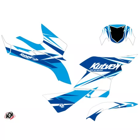 Karosszéria védő dekor matrica készlet Quad SUZUKI Stage Kék Széria