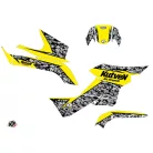 Karosszéria védő dekor matrica készlet Quad SUZUKI Predator Sárga Széria