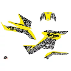   Karosszéria védő dekor matrica készlet Quad SUZUKI Predator Sárga Széria