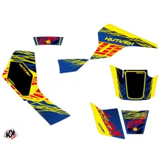   Karosszéria védő dekor matrica készlet Quad SUZUKI Eraser Kék/Sárga Széria