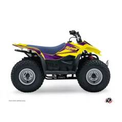   Karosszéria védő dekor matrica készlet Quad SUZUKI Stage Sárga/Violet Széria