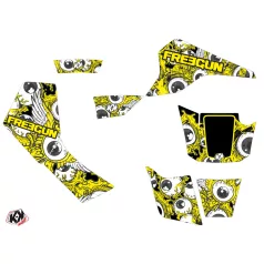   Karosszéria védő dekor matrica készlet Quad SUZUKI Freegun eyed Sárga Széria