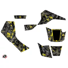   Karosszéria védő dekor matrica készlet Quad SUZUKI Camo Fekete/Sárga Széria