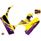 Karosszéria védő dekor matrica készlet Quad SUZUKI Stage Sárga/Violet Széria