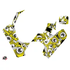   Karosszéria védő dekor matrica készlet Quad SUZUKI Freegun eyed Sárga Széria