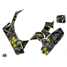 Karosszéria védő dekor matrica készlet Quad SUZUKI Camo Fekete/Sárga Széria
