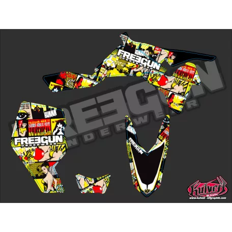 Karosszéria védő dekor matrica készlet Quad SUZUKI Freegun Széria