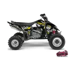 Karosszéria védő dekor matrica készlet Quad SUZUKI Trash Fekete/Sárga Széria