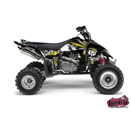 Karosszéria védő dekor matrica készlet Quad SUZUKI Trash Fekete/Sárga Széria