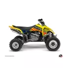 Karosszéria védő dekor matrica készlet Quad SUZUKI Eraser Kék/Sárga Széria