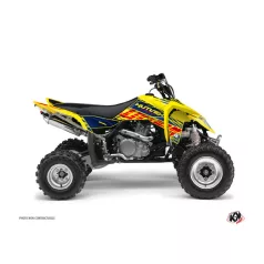   Karosszéria védő dekor matrica készlet Quad SUZUKI Eraser Kék/Sárga Széria