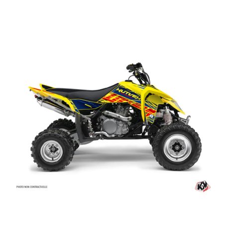 Karosszéria védő dekor matrica készlet Quad SUZUKI Eraser Kék/Sárga Széria
