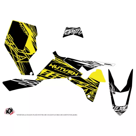 Karosszéria védő dekor matrica készlet Quad SUZUKI Eraser fluo Sárga Széria