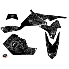   Karosszéria védő dekor matrica készlet Quad SUZUKI Zombies dark Fekete Széria