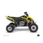 Karosszéria védő dekor matrica készlet Quad SUZUKI Freegun eyed Sárga Széria