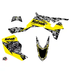   Karosszéria védő dekor matrica készlet Quad SUZUKI Predator Sárga Széria