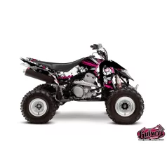   Karosszéria védő dekor matrica készlet Quad SUZUKI Trash Fekete/Rózsaszín Széria