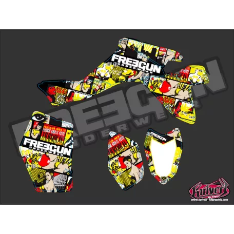 Karosszéria védő dekor matrica készlet Quad SUZUKI Freegun Széria