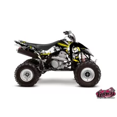   Karosszéria védő dekor matrica készlet Quad SUZUKI Trash Fekete/Sárga Széria