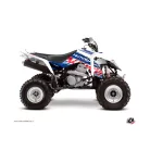 Karosszéria védő dekor matrica készlet Quad SUZUKI Eraser Kék/Piros Széria