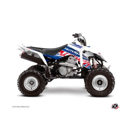 Karosszéria védő dekor matrica készlet Quad SUZUKI Eraser Kék/Piros Széria
