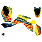 Karosszéria védő dekor matrica készlet Quad SUZUKI Eraser Kék/Sárga Széria