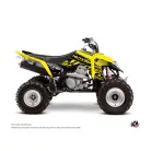 Karosszéria védő dekor matrica készlet Quad SUZUKI Eraser fluo Sárga Széria