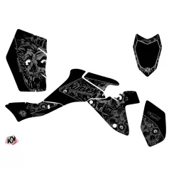   Karosszéria védő dekor matrica készlet Quad SUZUKI Zombies dark Fekete Széria