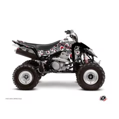   Karosszéria védő dekor matrica készlet Quad SUZUKI Freegun eyed Szürke/Piros Széria