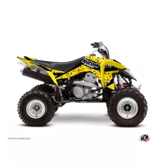   Karosszéria védő dekor matrica készlet Quad SUZUKI Predator Fekete/Sárga Széria