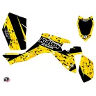 Karosszéria védő dekor matrica készlet Quad SUZUKI Predator Fekete/Sárga Széria
