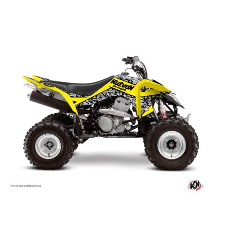 Karosszéria védő dekor matrica készlet Quad SUZUKI Predator Sárga Széria