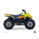 Karosszéria védő dekor matrica készlet Quad SUZUKI Eraser Kék/Sárga Széria