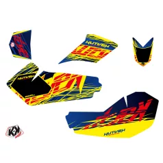   Karosszéria védő dekor matrica készlet Quad SUZUKI Eraser Kék/Sárga Széria