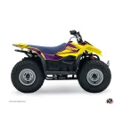 Karosszéria védő dekor matrica készlet Quad SUZUKI Stage Sárga/Violet Széria