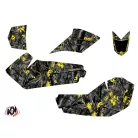Karosszéria védő dekor matrica készlet Quad SUZUKI Camo Fekete/Sárga Széria