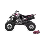 Karosszéria védő dekor matrica készlet Quad SUZUKI Trash Fekete/Rózsaszín Széria