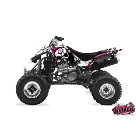 Karosszéria védő dekor matrica készlet Quad SUZUKI Trash Fekete/Rózsaszín Széria