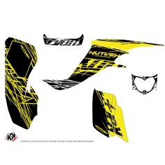   Karosszéria védő dekor matrica készlet Quad SUZUKI Eraser fluo Sárga Széria
