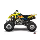Karosszéria védő dekor matrica készlet Quad SUZUKI Eraser Kék/Sárga Széria