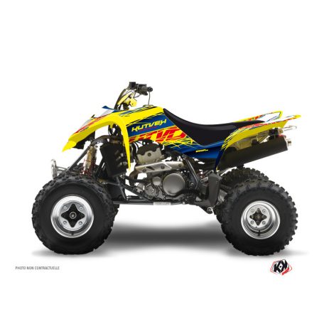Karosszéria védő dekor matrica készlet Quad SUZUKI Eraser Kék/Sárga Széria