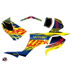   Karosszéria védő dekor matrica készlet Quad SUZUKI Eraser Kék/Sárga Széria