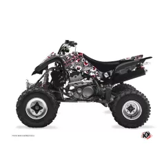   Karosszéria védő dekor matrica készlet Quad SUZUKI Freegun eyed Szürke/Piros Széria