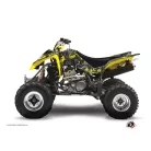 Karosszéria védő dekor matrica készlet Quad SUZUKI Camo Fekete/Sárga Széria