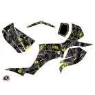 Karosszéria védő dekor matrica készlet Quad SUZUKI Camo Fekete/Sárga Széria