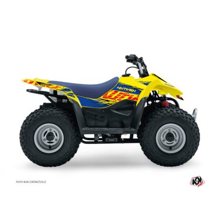 Karosszéria védő dekor matrica készlet Quad SUZUKI Eraser Kék/Sárga Széria