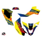 Karosszéria védő dekor matrica készlet Quad SUZUKI Eraser Kék/Sárga Széria