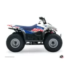 Karosszéria védő dekor matrica készlet Quad SUZUKI Eraser Kék/Piros Széria